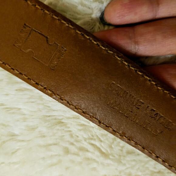 Nanni Milano Made in Italy Brown woven 80/32 belt. Artzy. Boho. Cottagecore - Picture 10 of 15